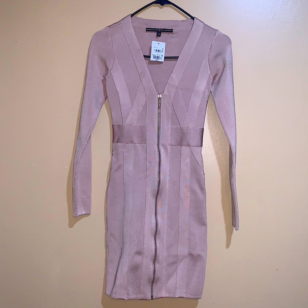 Guess bandage long sleeve dress